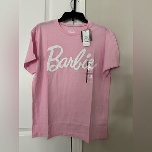Mattel Pink Barbie Logo Short Sleeve Tee
